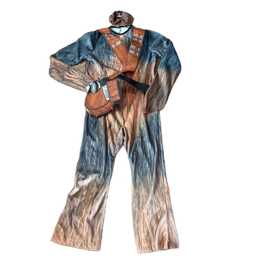Disney Star Wars Chewbacca Costume Sz Large Kids Bodysuit One Piece